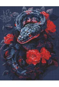 Ideyka Mozaika diamentowa - Niebezpieczna r�a 40x50cm