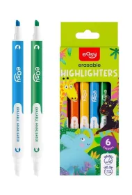 Easy Stationery Zakre�lacze zmazywalne 6 kolor�w EASY