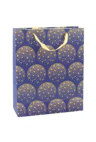LeanToys Torebka prezentowa granatowa 32x26x12cm