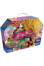 Puzzle 70 el. Glitter Brokatowe Trolle Trefl