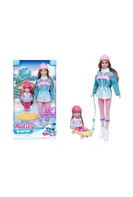 Lalka Anlily 30cm + dziecko + w�zek Icom Polska