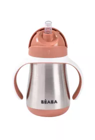 Beaba Bidon niekapek ze somk termiczny Terracotta 250 ml