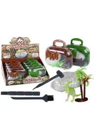 Wykopaliska Dinozaury w walizce mix LeanToys