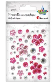 Titanum Kryszta�ki samoprzylepne kwiaty mix