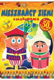 Kolorowanka. mieszka�cy ziemi