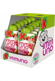 Kubu Mus owocowy jabko malina, dzika ra Immuno Odporno Zgrzewka 12 x 100 g