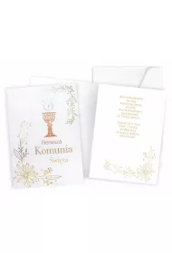 Kukartka Karnet B6 Komunia