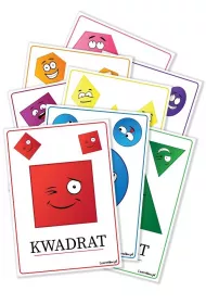 Plansze edukacyjne A4 - Figury geometryczne 8 kart