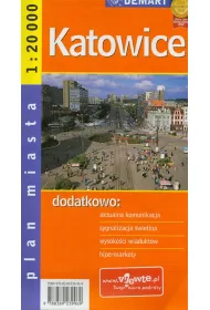 Katowice - plan miasta 1:20 000 demart