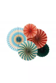 PartyDeco Rozety dekoracyjne Cyrk 26-43cm