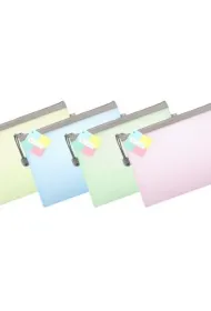 Biurfol Saszetka na zamek A5 EVA pastel mix (10 szt)