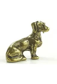 Figurka metalowa Jamnik