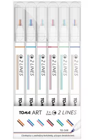 Toma Cienkopisy 2 Lines 6 szt.