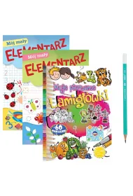 Pakiet dla przedszkolaka. M�j ma�y elementarz. Cyferki, M�j ma�y elementarz. Kszta�ty, Moje pierwsze �amig��wki, O��wek tr�jk�tny pastelowy HB