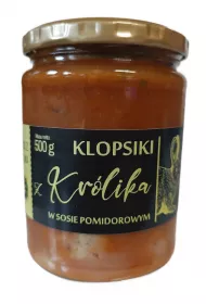 Krliki Amciu Klopsiki z krlika w sosie pomidorowym 500 g