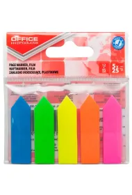 Zak�adki indeksuj�ce Office Products strza�ka PP 12x45mm mix kolor�w
