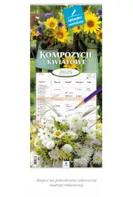 Kalendarz 13 planszowy 2/3A3 notatnikowy Kwiaty LUCRUM WN02