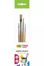 Happy Color Zestaw p�dzli szkolnych mix w�osia II 4 szt.