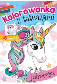 Kolorowanka z tatuaami. Jednoroce