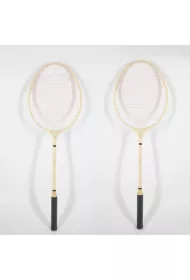 Badminton drewniany 65,5 cm w siatce Icom Polska