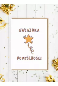 Absztyfikant Kartka Gwiazdka Pomylnoci