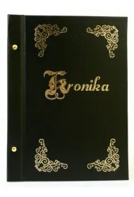 Kronika A4 250X345 pionowa z�ocona czarna 1829-319-020