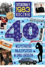 Kukartka Karnet 40 urodziny rocznik niebieski 1983 V-064