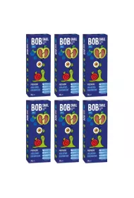 Bob Snail Przekska jabkowo-borwkowa bez dodatku cukru Zestaw 6 x 30 g