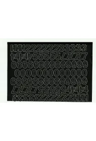 Artdruk Cyfry samoprzylepne 1,5 cm 8 arkuszy czarne