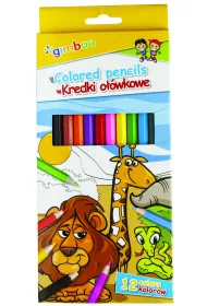 Gimboo Kredki o��wkowe sze�ciok�tne 12 szt.