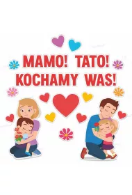 LearnHow Dzie mamy i taty rodzice dekoracja