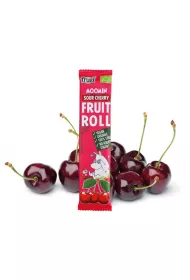 Moomin elki w paskach do rolowania Fruitrol, winia 12 g Bio