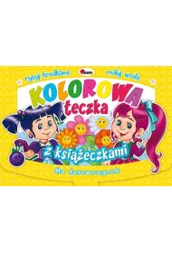 Kolorowa teczka z ksi��eczkami dla dziewczynek