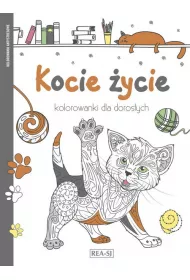 Kolorowanki dla doros�ych. Kocie �ycie