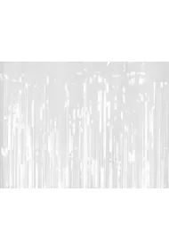 PartyDeco Kurtyna Party, bia�y, 100x200cm