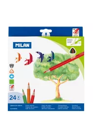 Milan Kredki o��wkowe tr�jk�tne 24 szt.