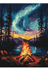 Ideyka Malowanie po numerach - Zorza polarna 30x40cm