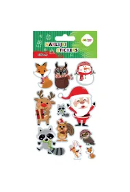 Happy Color Naklejki EFFECT-Xmas Animals 10x20cm