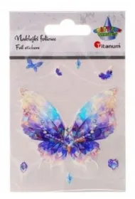 Titanum Naklejki foliowe motyl 70x60mm 8 szt.