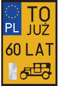 Yeku Karnet Urodziny 60 Zabytek