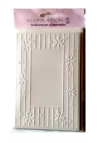 Galeria Hobby Karty t�oczone + koperty creme 5 szt.