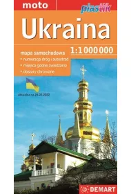 Ukraina 1:1000000 mapa samochodowa plastik