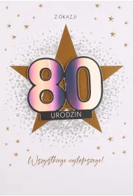 Pan Dragon Karnet Urodziny 80