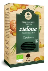 Dary Natury Herbata zielona z imbirem 25 x 2 g Bio
