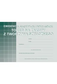 Michalczyk i Prokop Ewidencja nabytych i wydanych toreb na zakupy z tworzywa sztucznego