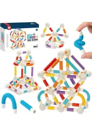 Klocki magnetyczne rurki 100el