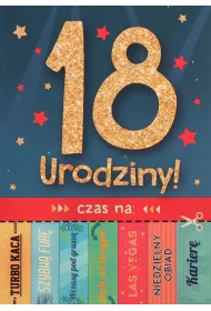 Karnet okazjonalny B6 z kopert� 18 Urodziny PAN DRAGON KB6-1860