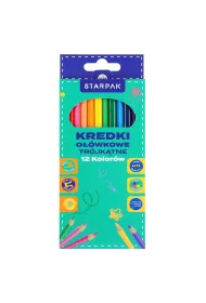 Kredki o��wkowe 12 kolor�w tr�jk�tne STARPAK 580596