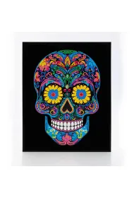 Diamond Dotz Haft diamentowy - Adults Flocked Neon Sugar Skull 35.5x45.7cm