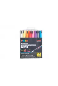 Uni Mitsubishi Pencil Marker PC-1MR Posca Uni 16 szt.
